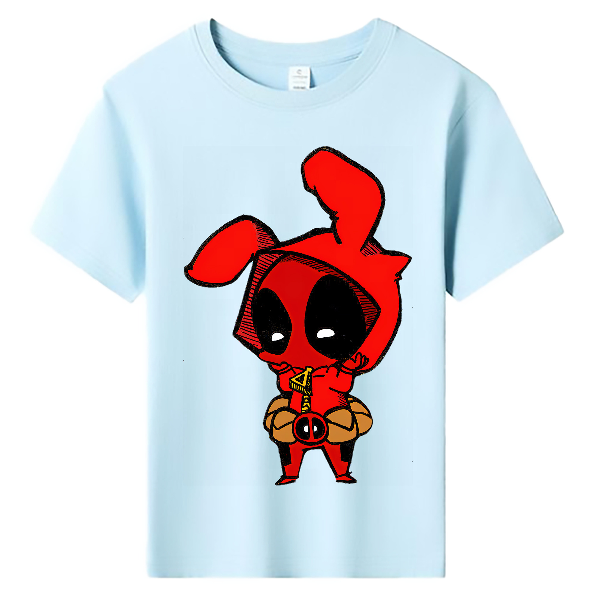 （画像用） Deadpool デッドプール 綿100％キッズTシャツ（フロントプリント）